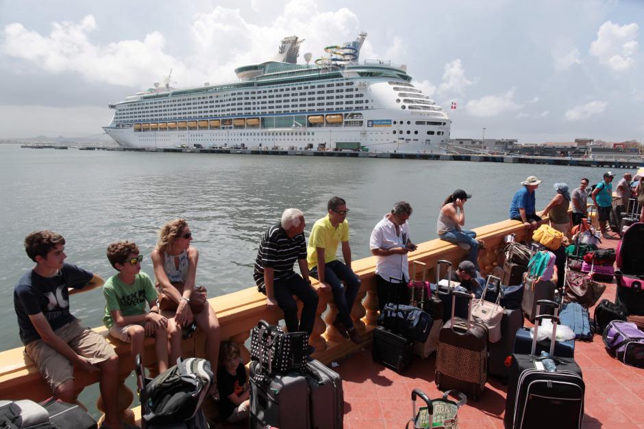Evacuees leave Puerto Rico by cruise ship, some doubting they will return