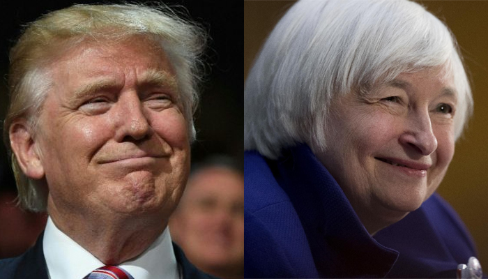 Trump says to decide whether or not to replace Fed's Yellen in a few weeks