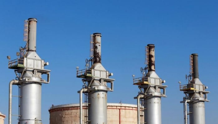 A view shows pipelines at the Zueitina oil terminal in Zueitina west of Benghazi Libya