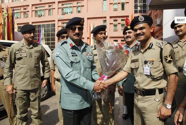 Sindh Rangers DG Maj Gen Rizwan Akhtar in New Delhi in 2012