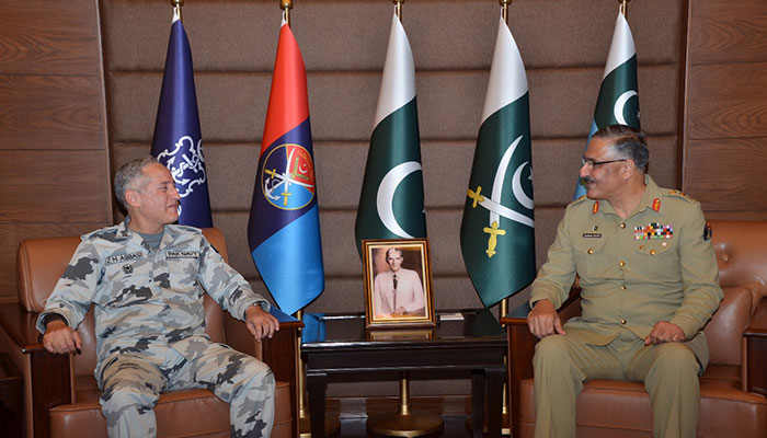 Naval chief meets army chief at GHQ