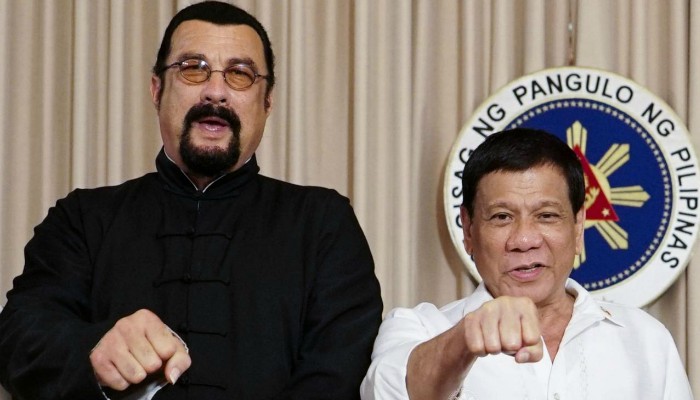 Steven Seagal meets 'The Punisher' Duterte, talks drug war