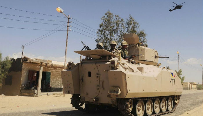 Armed attack kills at least six soldiers in Egypt's Sinai