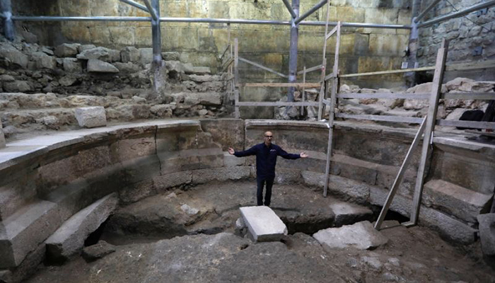 Israel uncovers buried section of Western Wall