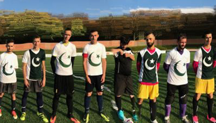 Pakistan Whites wins friendly football match in Brussels