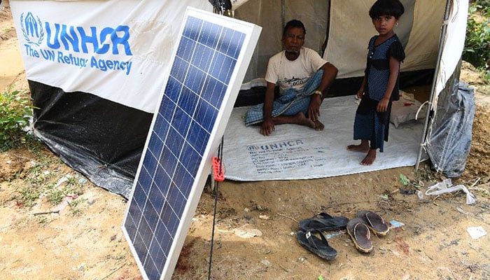 Solar panels offer a lifeline in Rohingya refugee camps