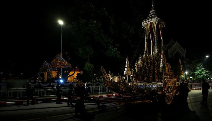 Thailand rehearses lavish $90 million funeral for late king