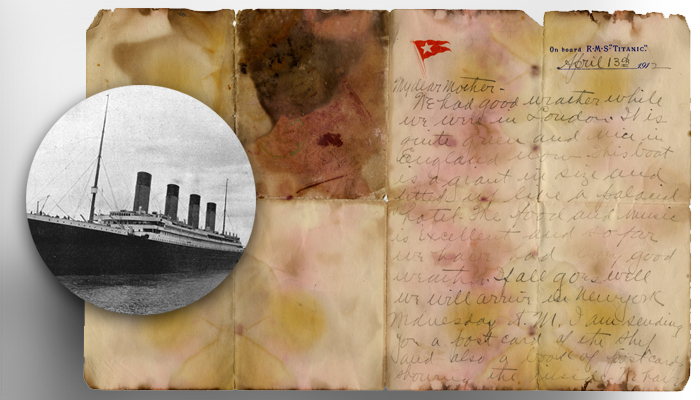 Last post: Titanic victim's letter sells for record 126,000 pounds