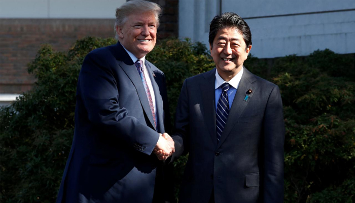 Trump lands in Japan, says US, allies prepared to defend freedom