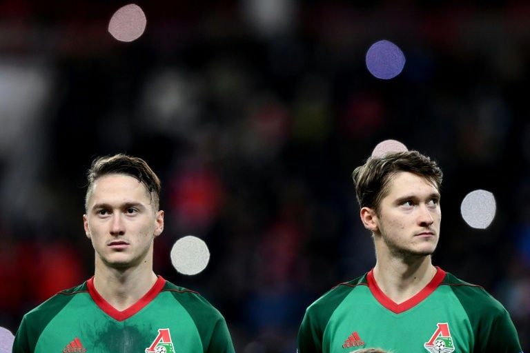 Seeing double as identical twins play football for Russia