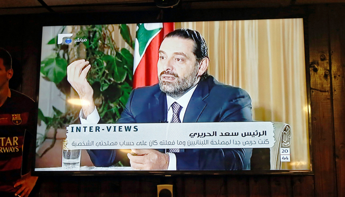 Hariri warns Lebanon faces Arab sanctions risk, to return in days