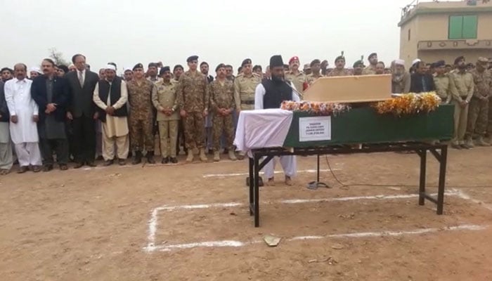 Funeral prayers of martyred captain held in Islamabad