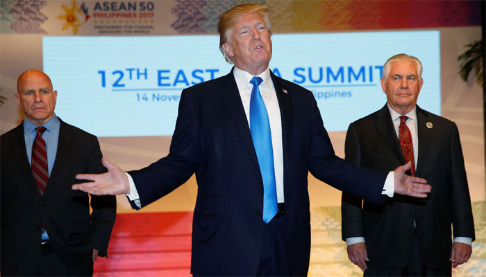 Trump hails 'fantastic job' on Asia tour, but ends it abruptly
