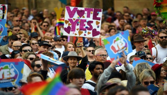 Australians vote in favour of same-sex marriage