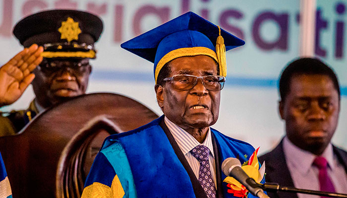 Mugabe makes defiant appearance after army takeover
