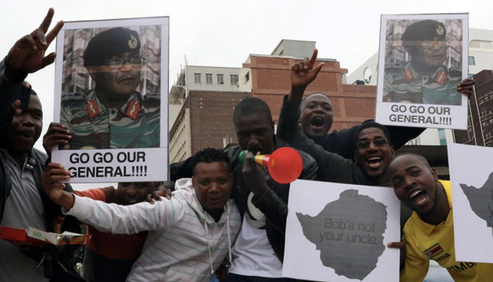 Zimbabweans celebrate expected fall of Mugabe on Harare streets