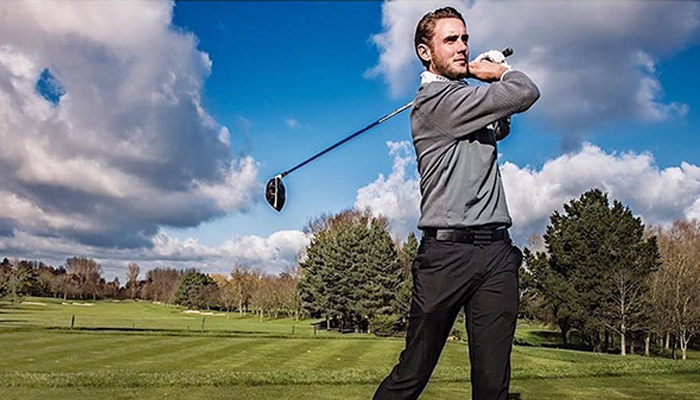 England's Stuart Broad struck by stray golf ball on day off