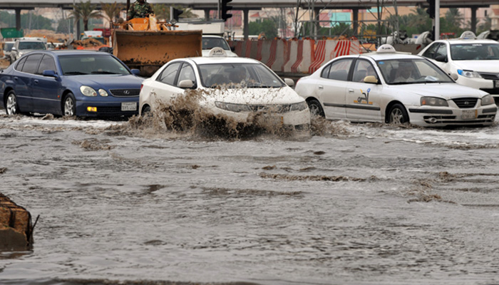 Flash floods triggered by heavy rains sweep through Jeddah