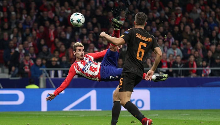 Griezmann stunner helps keep Atletico Champions League hopes alive
