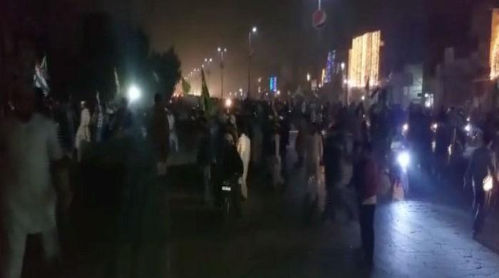 Police, protesters clash outside Rana Sanaullah’s office in Faisalabad