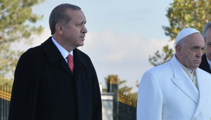 Pope, Erdogan in telephone talks over Jerusalem: report