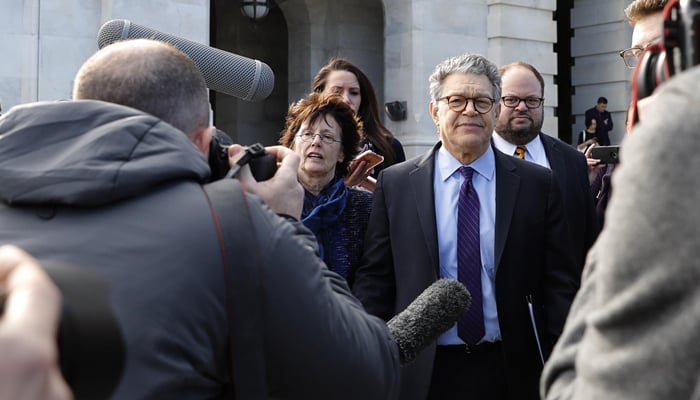 Dem Senator Franken resigns over sexual misconduct allegations