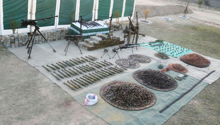 Large cache of arms recovered from North Waziristan village