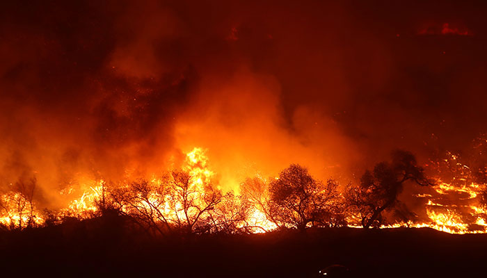 Winds whip California fires as they spread south