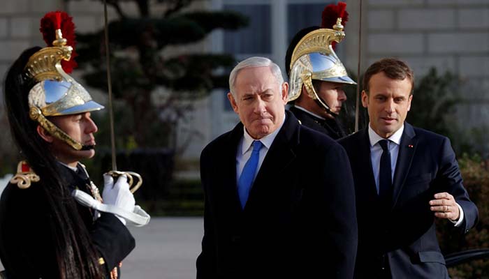 Macron asks Netanyahu to make gestures to break peace impasse
