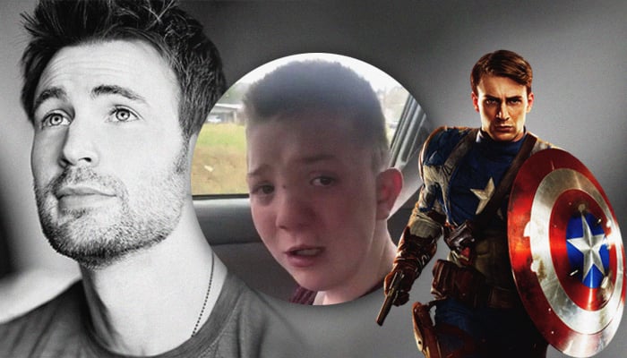 Chris Evans invites bullied boy to Avengers’ LA premiere next year