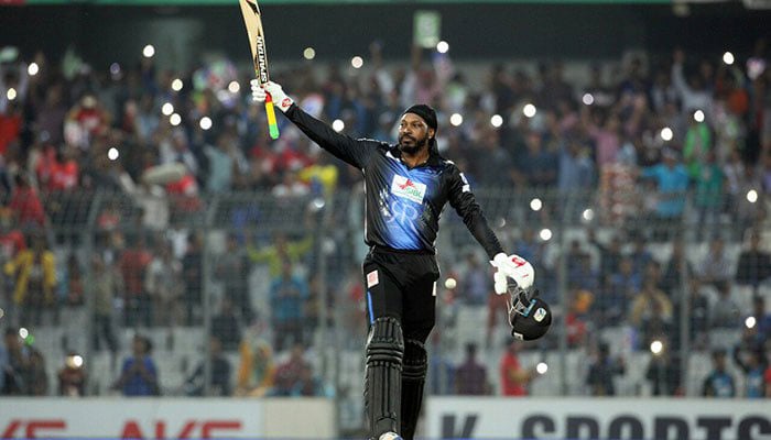 Chris Gayle smashes T20 world record 18 sixes in BPL final 
