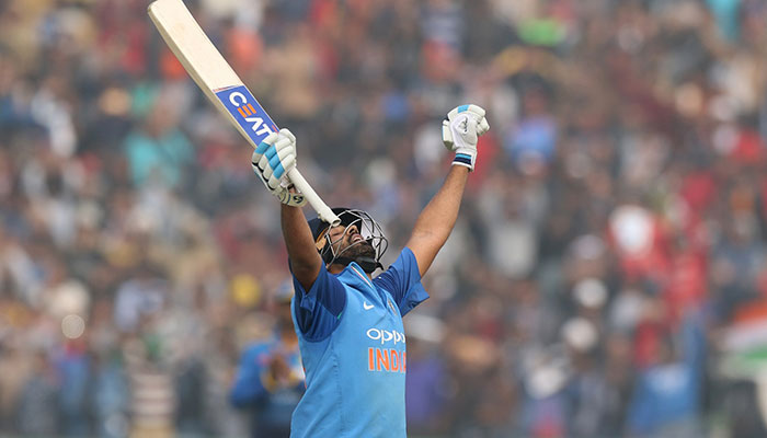 Rohit Sharma becomes first batsman to hit three double centuries 