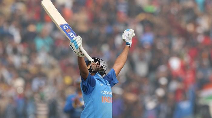 Rohit Sharma becomes first batsman to hit three double centuries