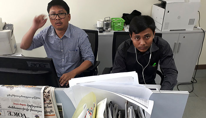 Two Reuters journalists arrested in Myanmar, face official secrets charges