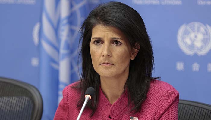 Huthi missile fired at Saudi was 'made in Iran': Haley