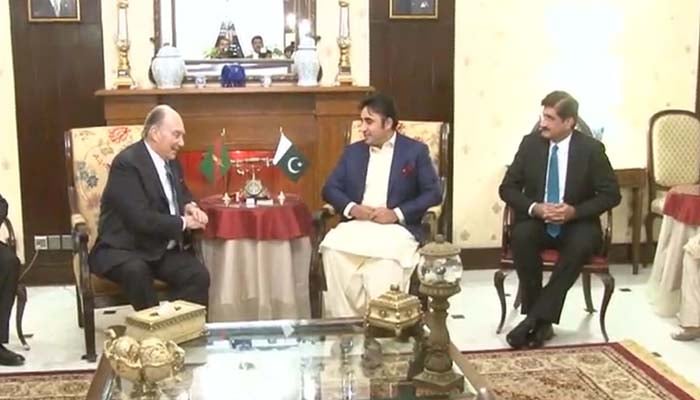 Bilawal, CM Sindh welcome Prince Karim to Karachi