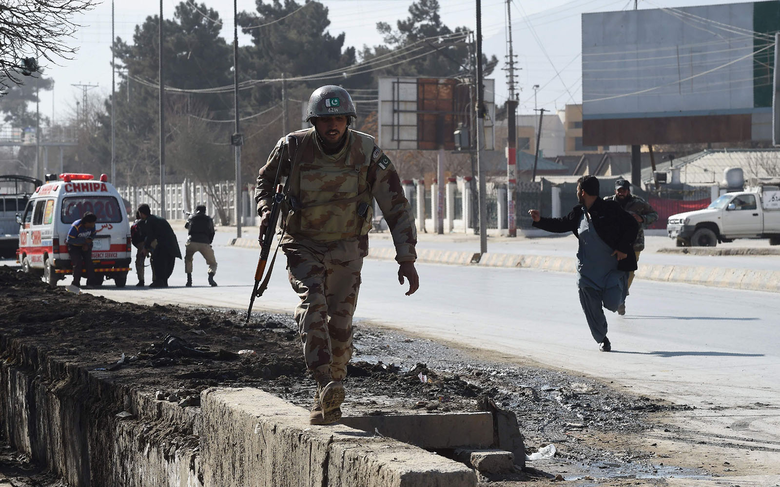 In pictures: Terrorists attack church in Quetta