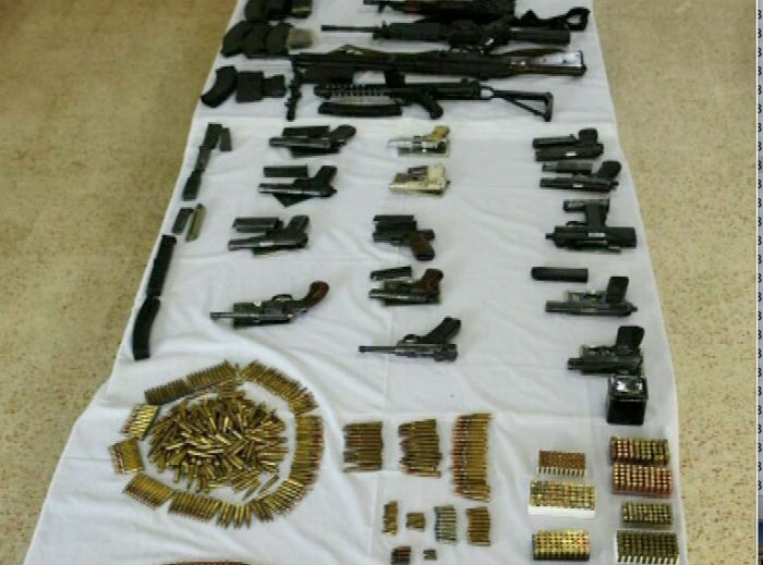 Huge cache of weapons recovered from Karachi’s Rizvia Society