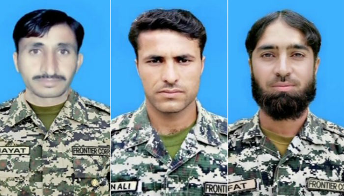 Three FC troops martyred in IED explosion near Pak-Afghan border