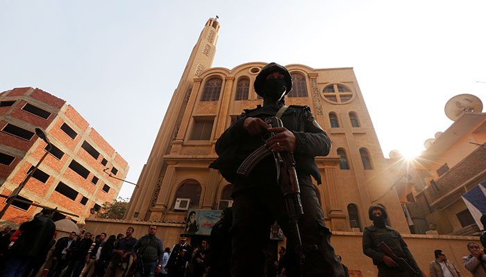 Gunman kills 11 in Daesh-claimed attacks on Egypt church, shop