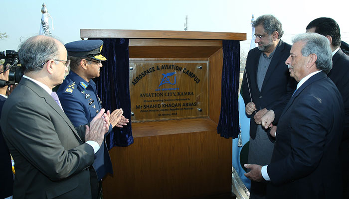 Groundbreaking ceremony of Air University Aerospace and Aviation campus held at Kamra