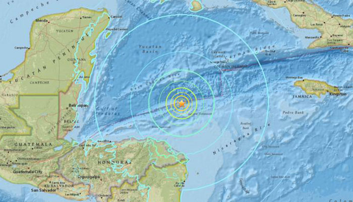 Magnitude 7.6 earthquake strikes off Honduras coast