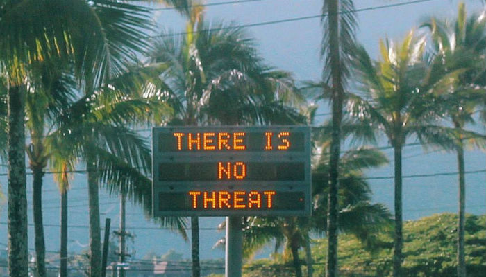 Hawaii panics after false alert of incoming missile