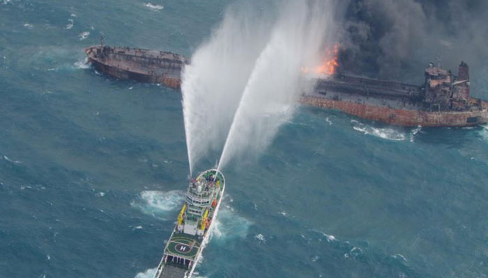 Burning Iranian oil tanker has sunk after Jan 6 accident: Chinese state TV