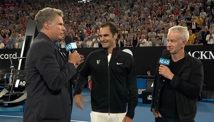 WATCH: Will Ferrell’s bizarre interview of Roger Federer