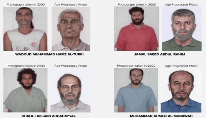 FBI releases age-processed pictures of four 1986 Pan Am hijacking suspects 