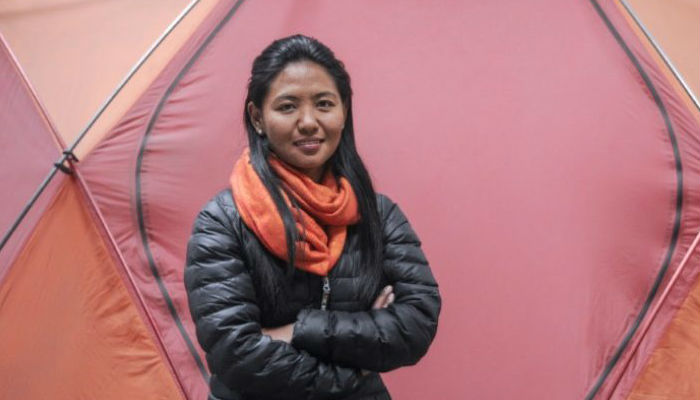 Female Sherpa from Nepal scales new heights