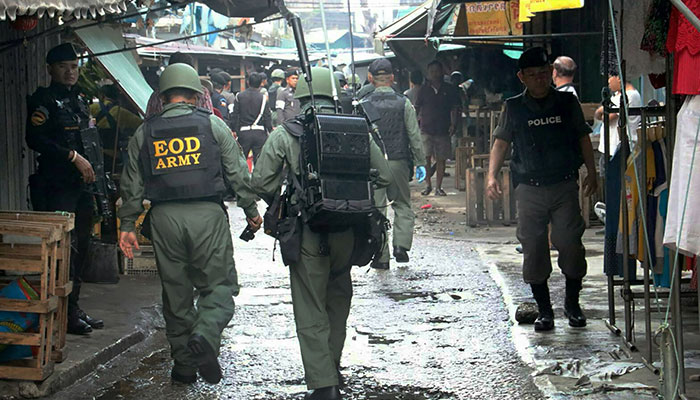 Bomb at stall in market in Thailand's south kills three, wounds 22
