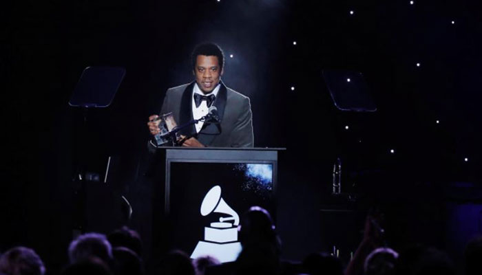 Jay-Z makes peace with Grammys as he is honoured at Clive Davis party