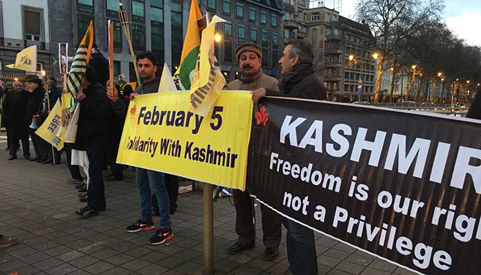 Solidarity with Kashmiris in Brussels